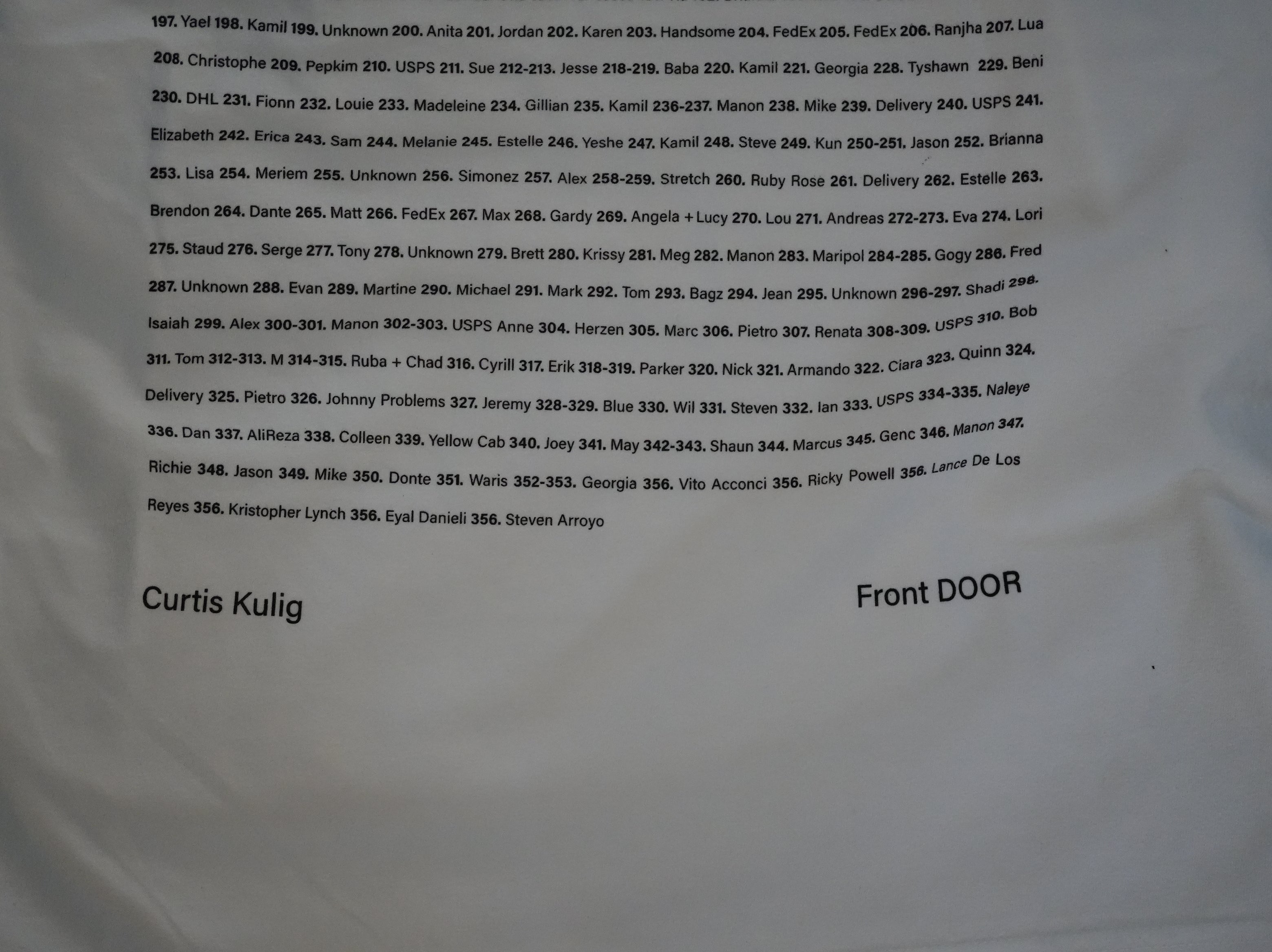 1729 project / Front DOOR T-shirt