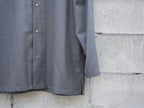 BISOWN ( ビソウン ) / BRITISH CLASSIC WOOL STITCH SHIRTS GRAY