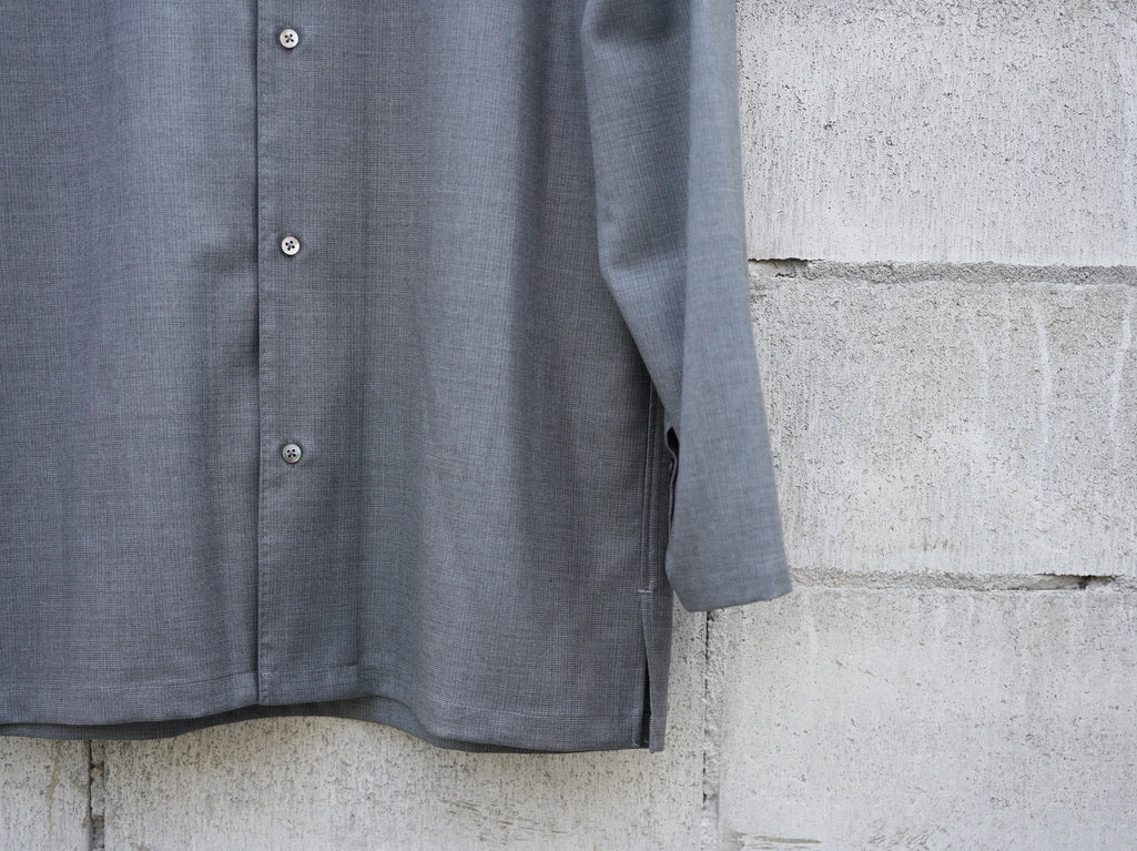BISOWN ( ビソウン ) / BRITISH CLASSIC WOOL STITCH SHIRTS GRAY