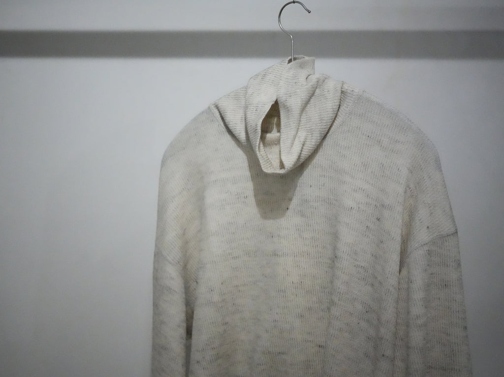 ensou. Turtle neck long Sleeve Oatmeal 5