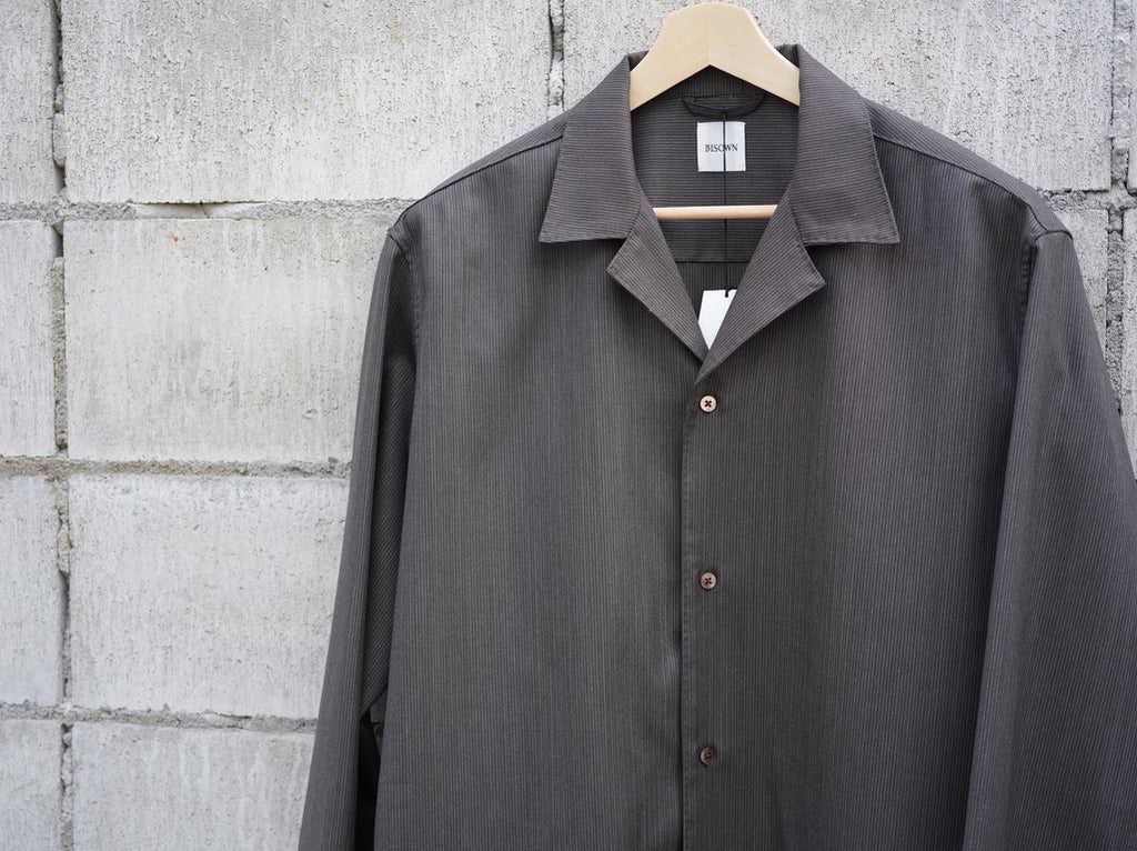 BISOWN ( ビソウン ) / BRITISH CLASSIC WOOL STITCH SHIRTS BROWN