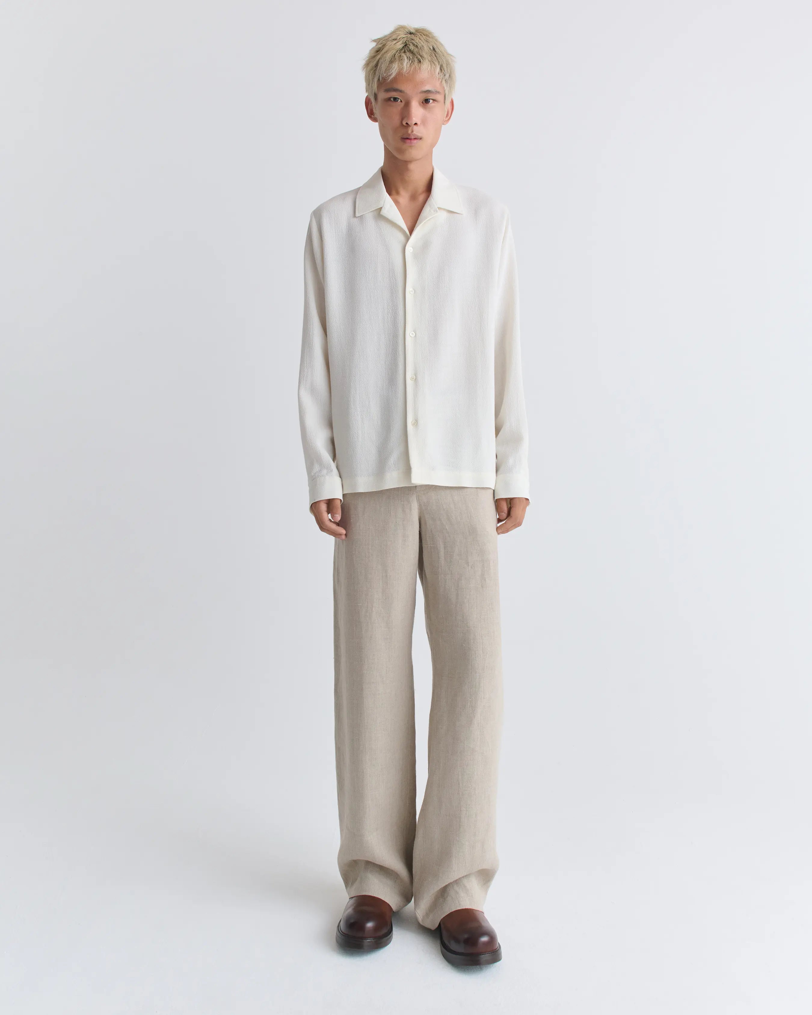 Sefr (セファー) / SENSE shirts White crepe