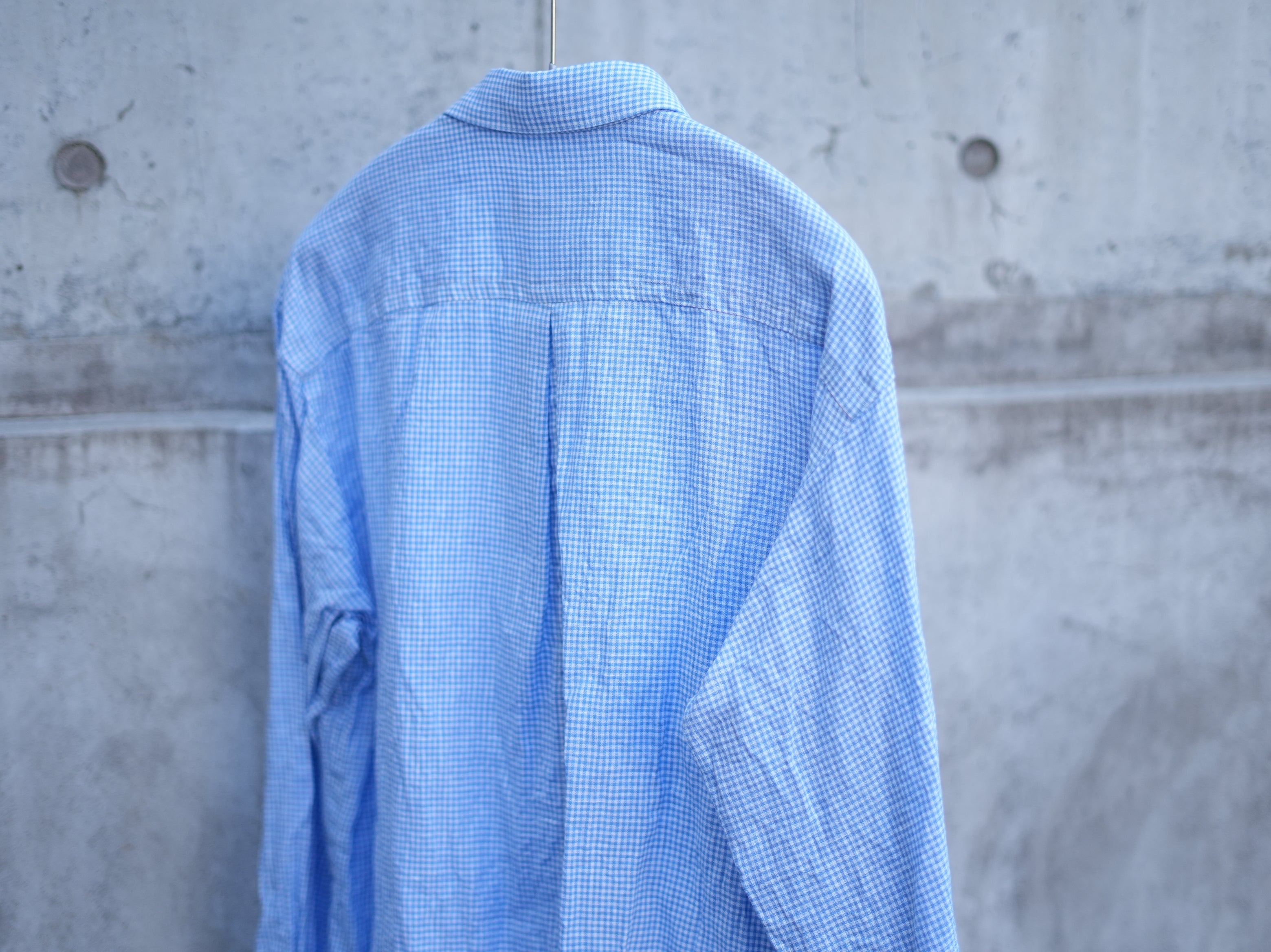 ensou. (エンソウ) / Ribbon Shirts b pale blue Gingham