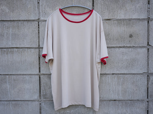 BISOWN (ビソウン) / PIMA MOKLODI RINGER TEE STONE × RED