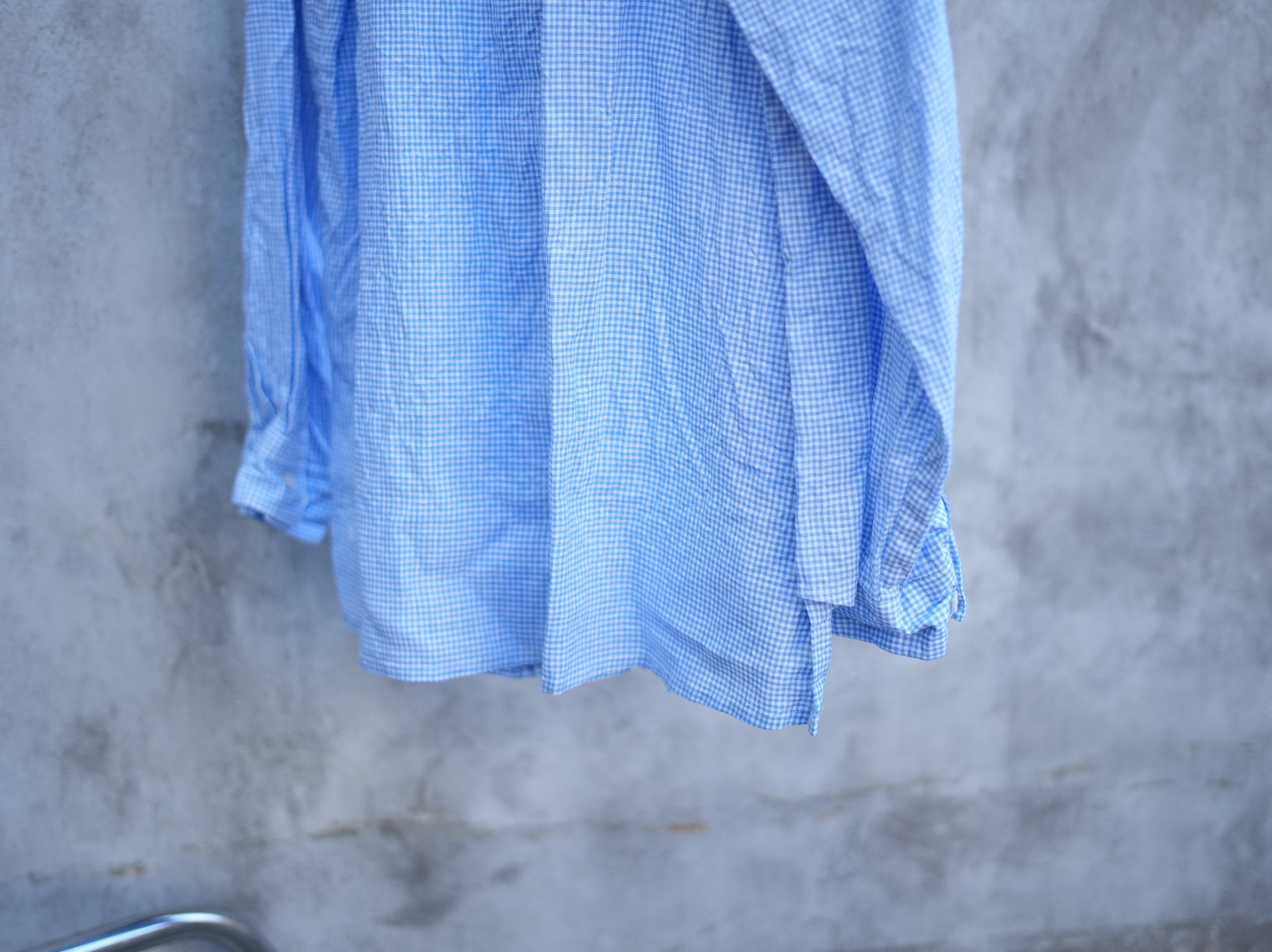 ensou. (エンソウ) / Ribbon Shirts b pale blue Gingham リボンシャツ