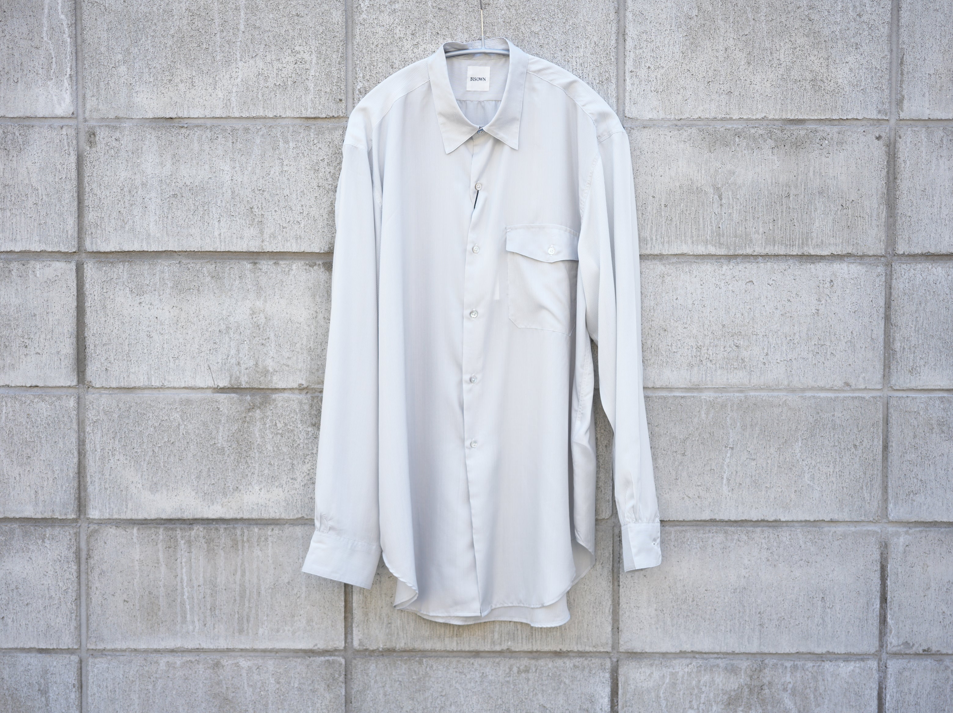 BISOWN (ビソウン) /SILK OFFICER SHIRTS STRIPE