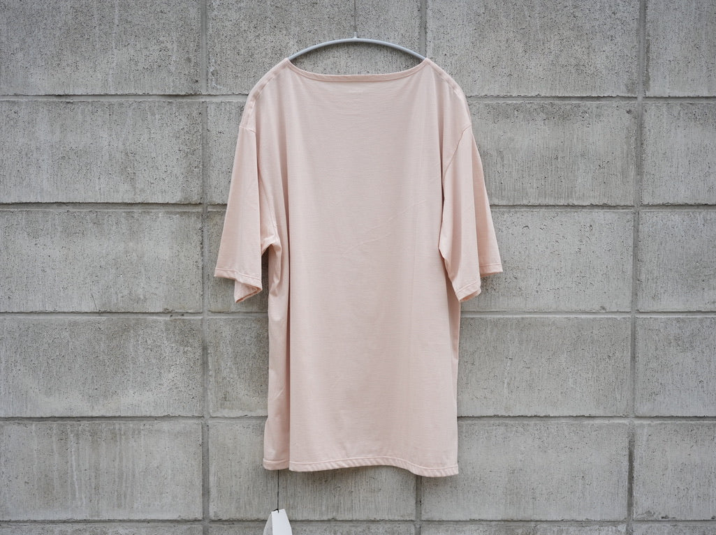 BISOWN (ビソウン) / 120/2 COTTON CREWNECK TEE SMOKE PINK