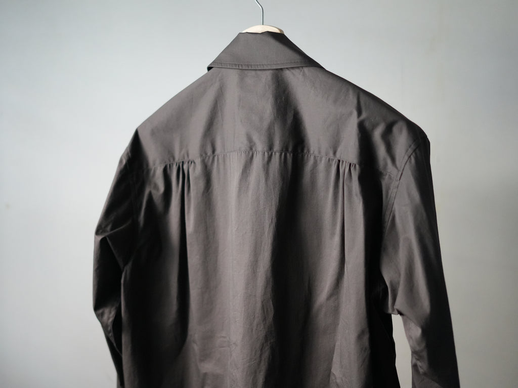 mando (マンド) / Front Zip Rib Panel Shirt