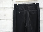 BISOWN ( ビソウン ) / MIXED-WALE CORDUROY NOTUCK SLACKS BLACK
