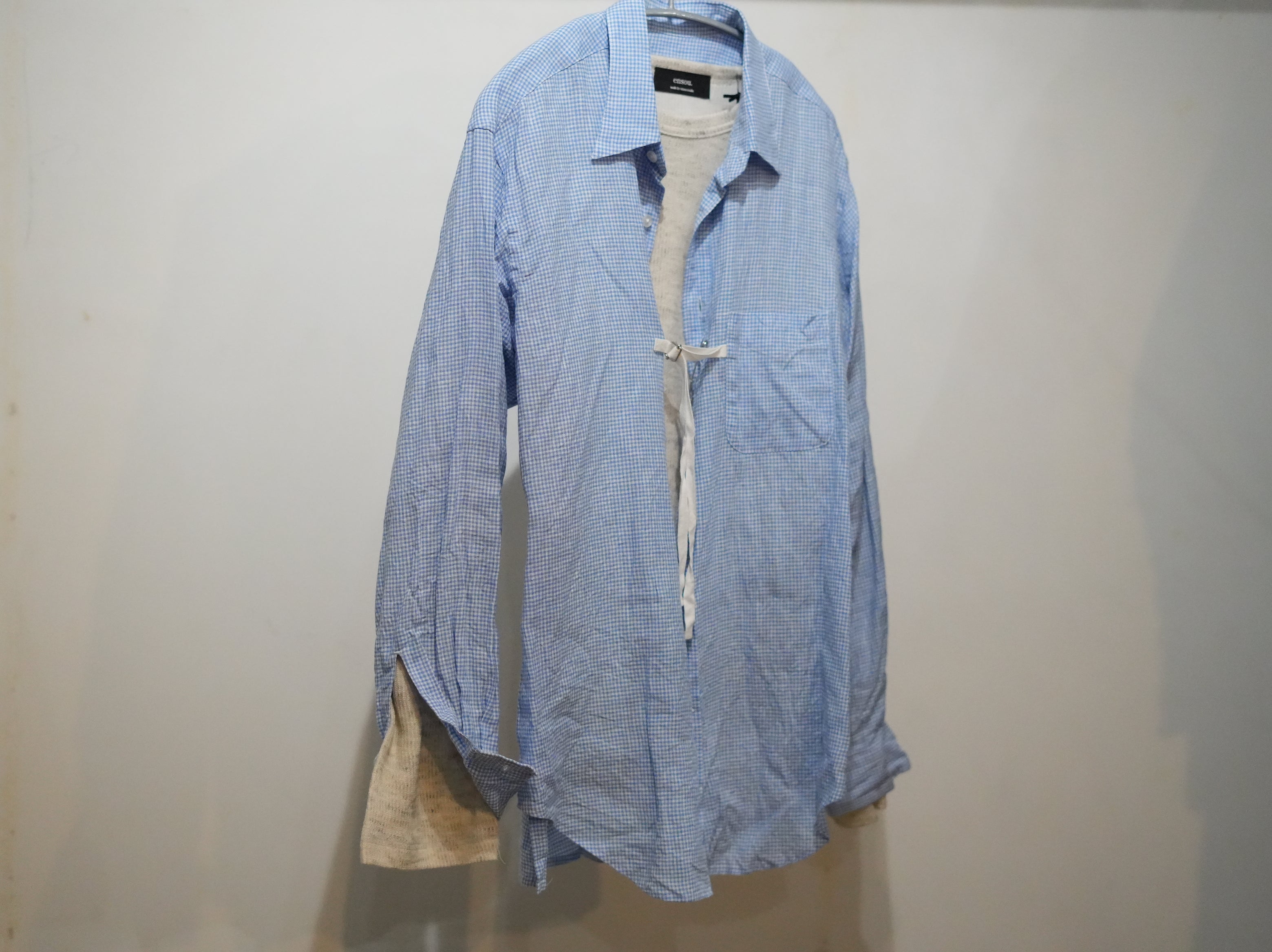 ensou. (エンソウ) / D-shaped Ling Sleeve Tee a.Oatmeal