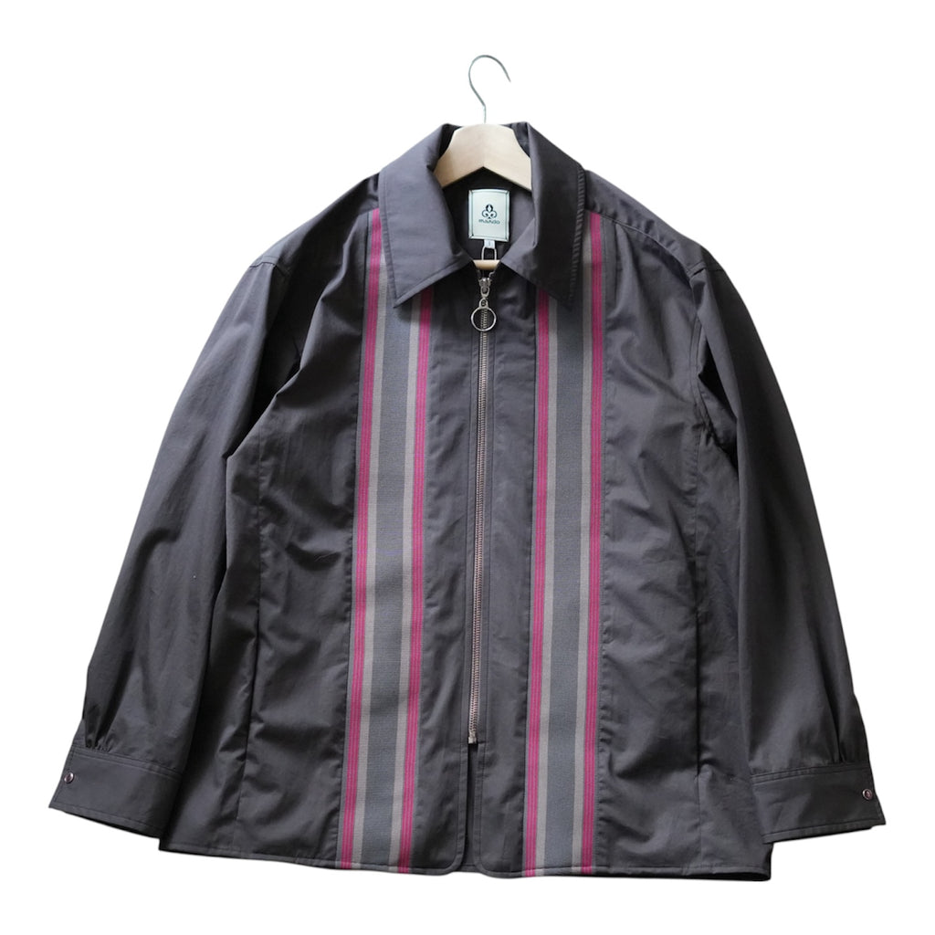 mando (マンド) / Front Zip Rib Panel Shirt