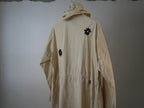 NOMA RHYTHM TEXTILE (ノーマ) / FLOWER EMBROIDERY HOODED COAT Beige