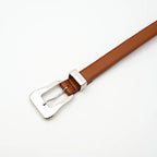 ITTI (イッチ) / Metal by The Letters SLIM WESTERN BELT STNB Brown