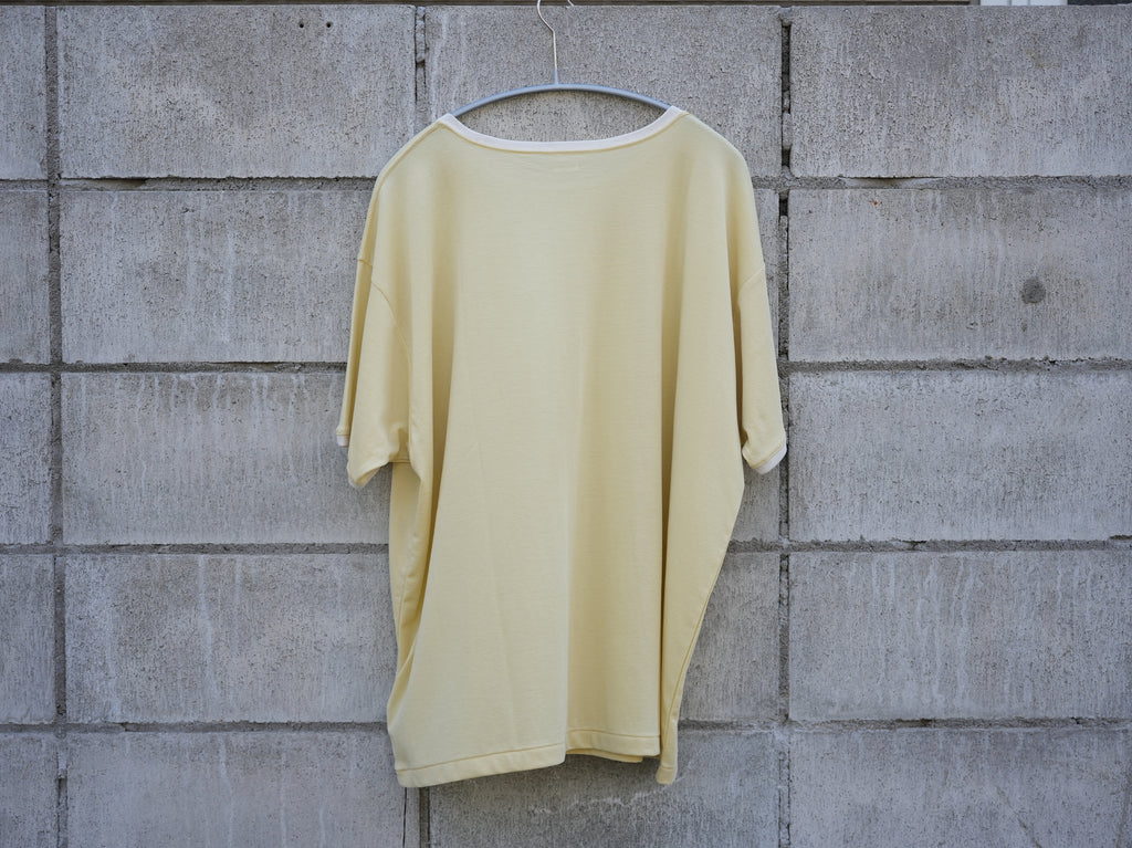 BISOWN (ビソウン) / PIMA MOKLODI RINGER TEE YELLOW × WHITE