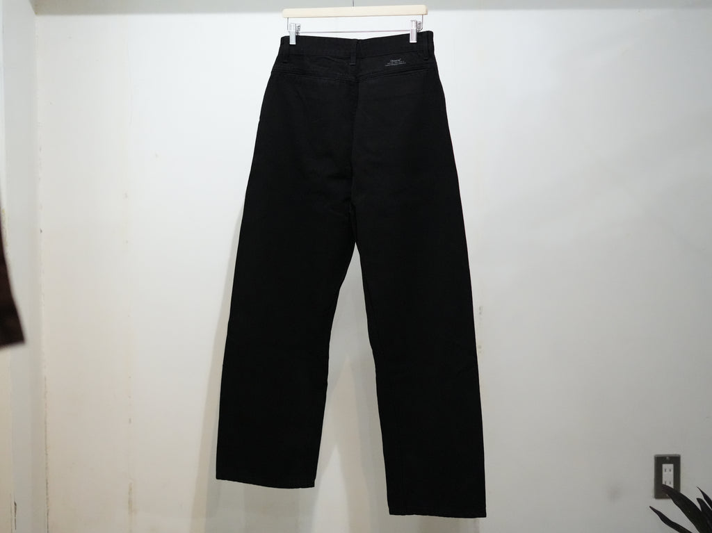 Observe (オブサーブ) / Twisted cambia denim pants Black