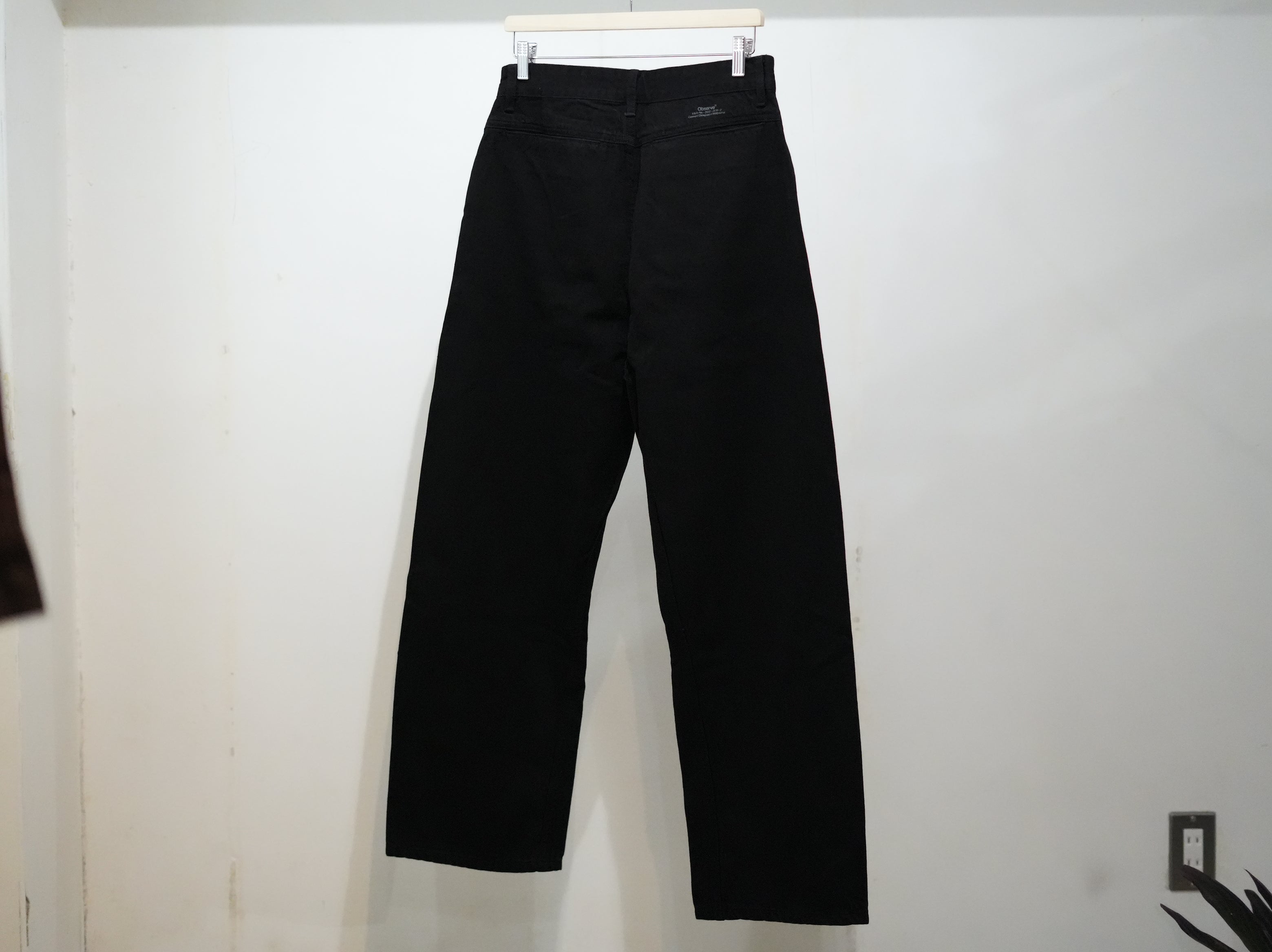Observe (オブサーブ) / Twisted cambia denim pants Black