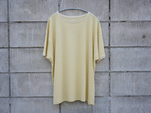 BISOWN (ビソウン) / PIMA MOKLODI RINGER TEE YELLOW × WHITE