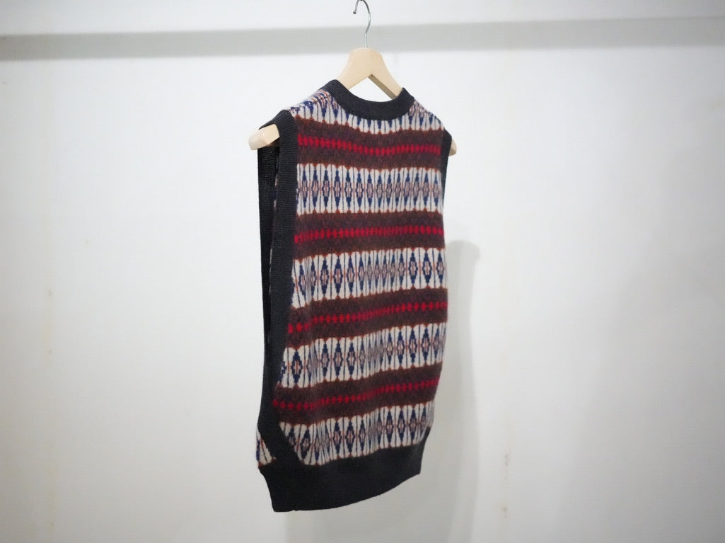 BISOWN ( ビソウン ) / CASHMERE MIX PATTERN VEST