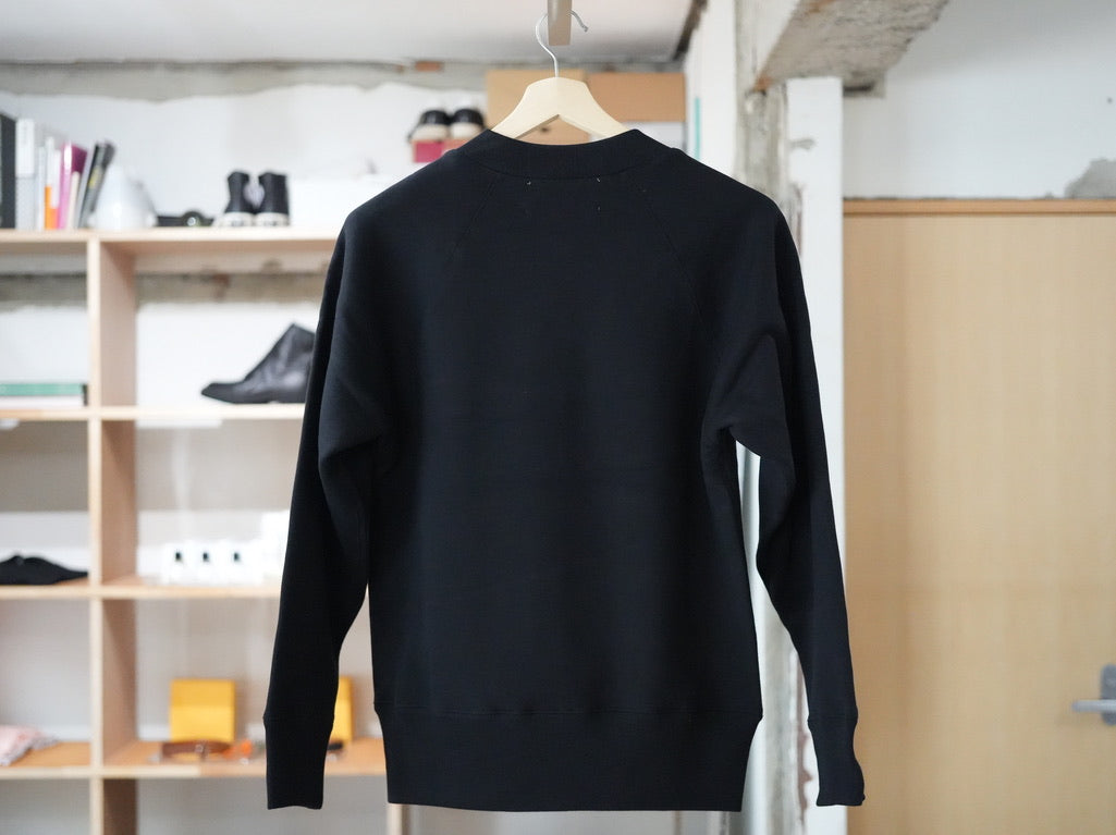 New Western Manner / Square neck sweat Black