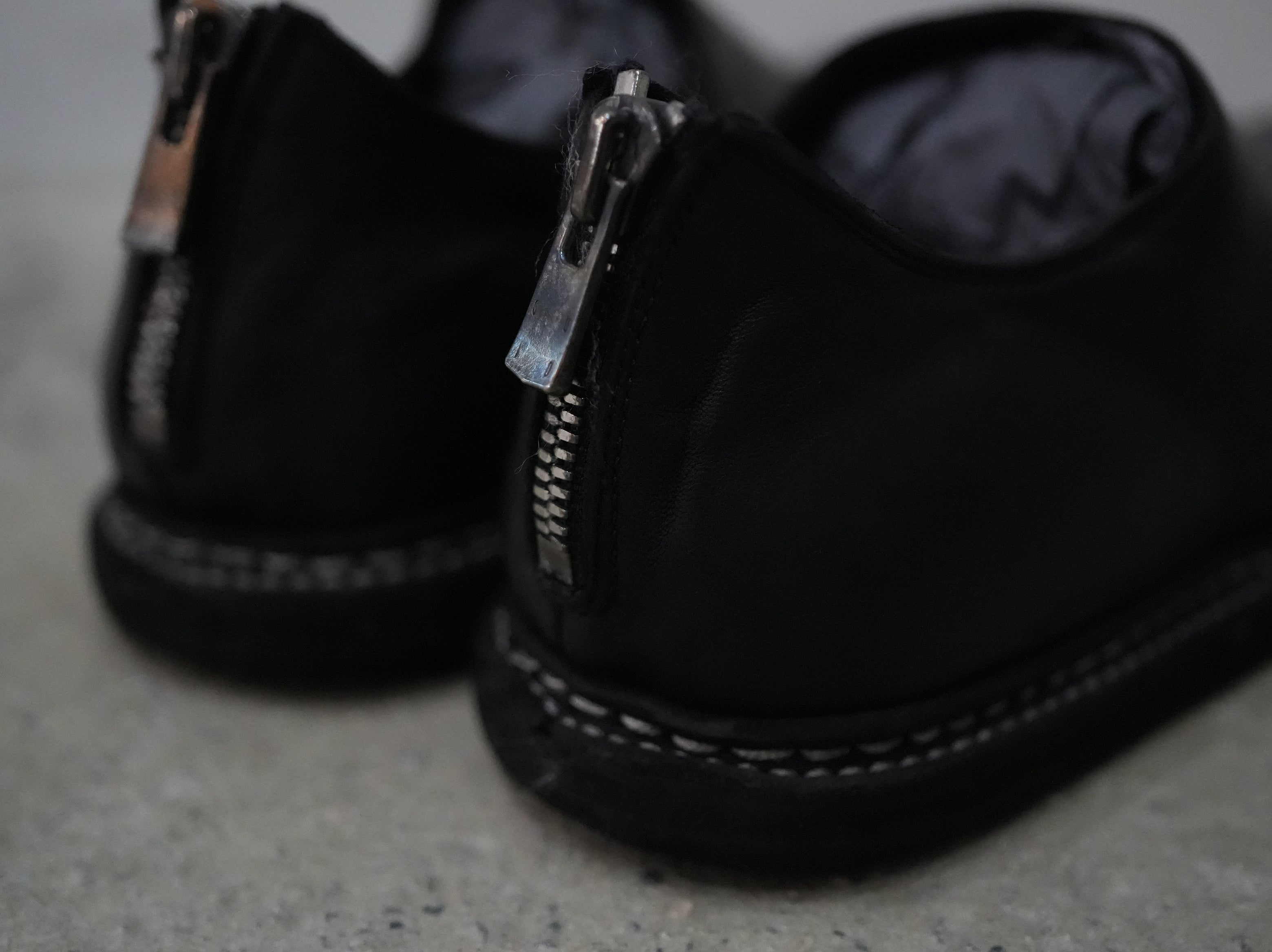 GUIDI (グイディ) / バックジップスリッポン  BACK ZIP SHOES 9900_N HORSE FULLGRAIN