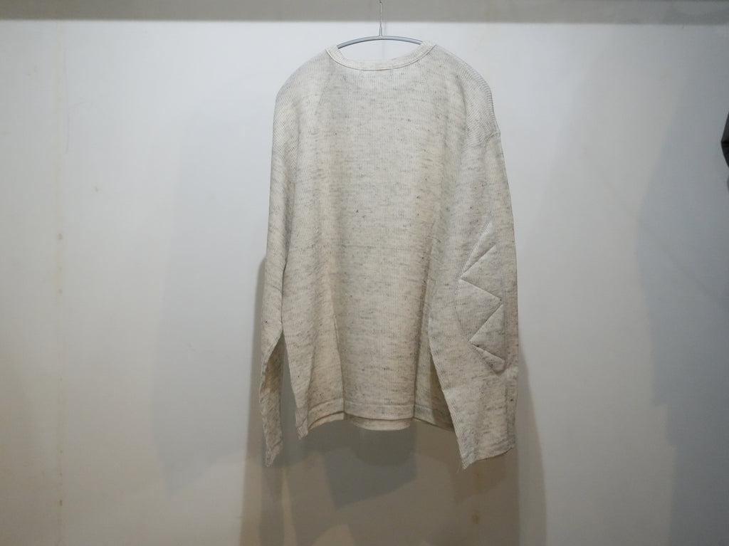 ensou. (エンソウ) / D-shaped Ling Sleeve Tee a.Oatmeal