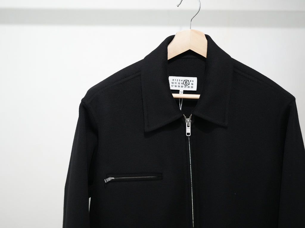 MM6 maison margiela ( エムエムシックス ) / Double Face Wool Zip Blouson Black