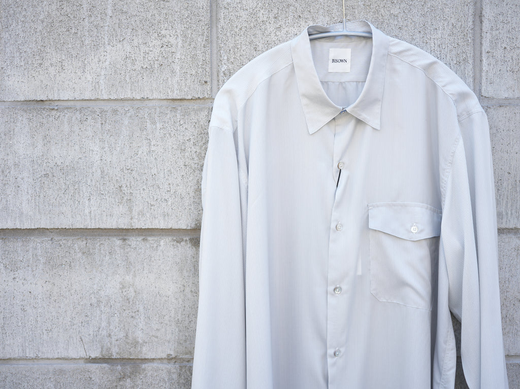 BISOWN (ビソウン) /SILK OFFICER SHIRTS STRIPE