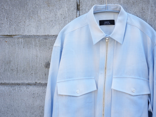 ensou. ( エンソウ ) / Half-zip shirts Sonic Blue