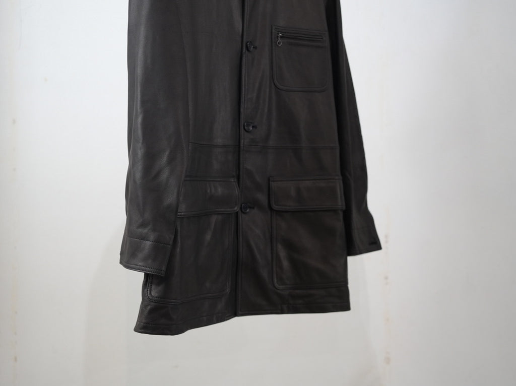 BISOWN ( ビソウン ) / LUMB LEATHER HUNTING JACKET BLACK