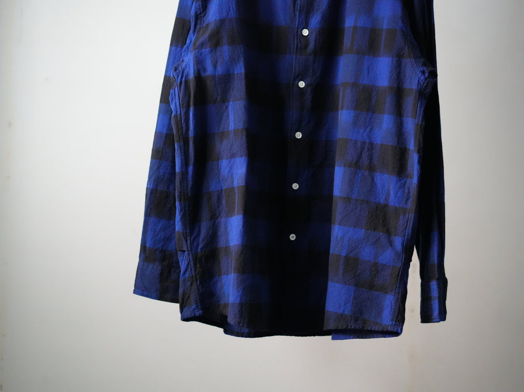 NOMA RHYTHM TEXTILE (ノーマリズムテキスタイル) / IKAT CHECK REGULAR COLLAR SHIRT
