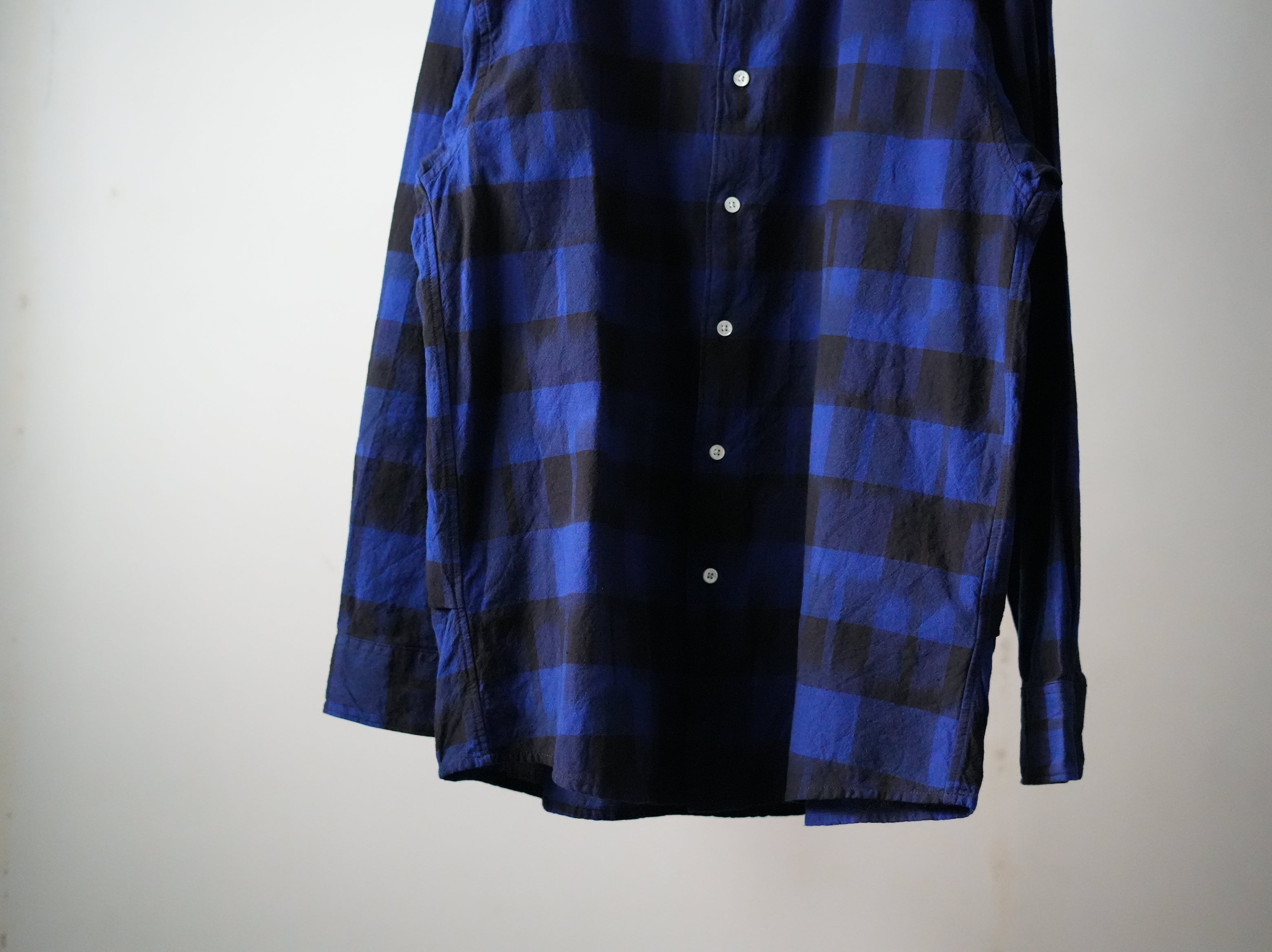 NOMA RHYTHM TEXTILE (ノーマリズムテキスタイル) / IKAT CHECK REGULAR COLLAR SHIRT