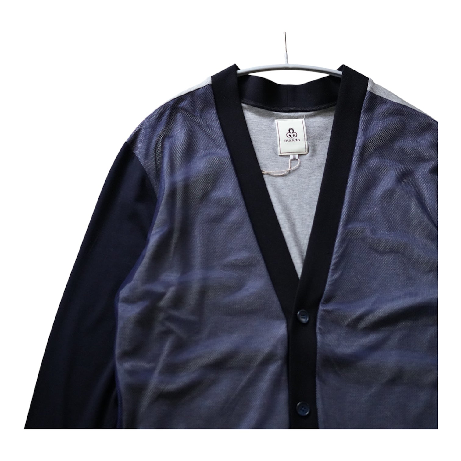mando (マンド) / mesh panel cardigan