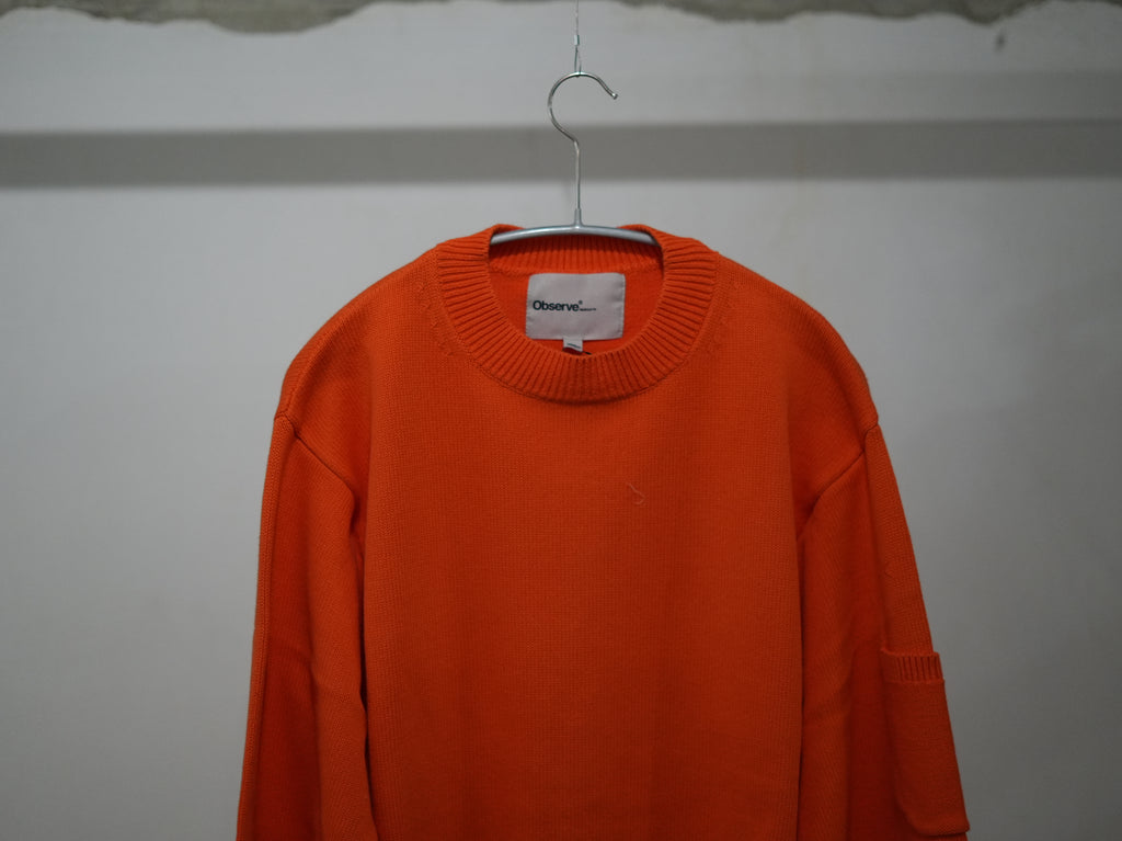 Observe (オブサーブ) / Pocket knit Orange