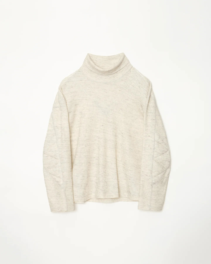 ensou. Turtle neck long Sleeve Oatmeal 2