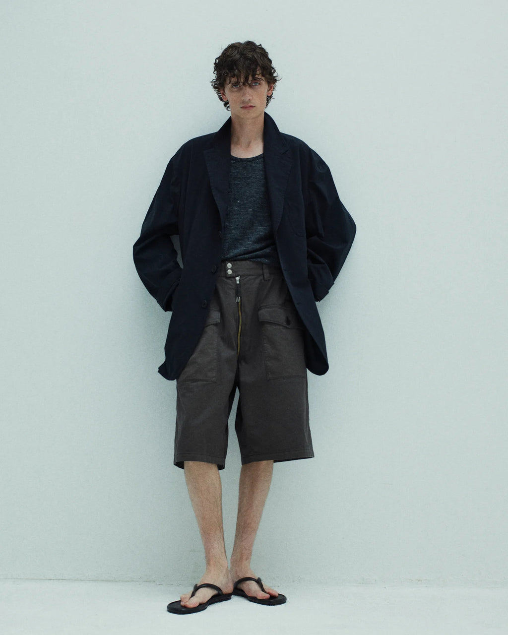 ensou. (エンソウ) / Hypersized Blazer a.Black Stripe