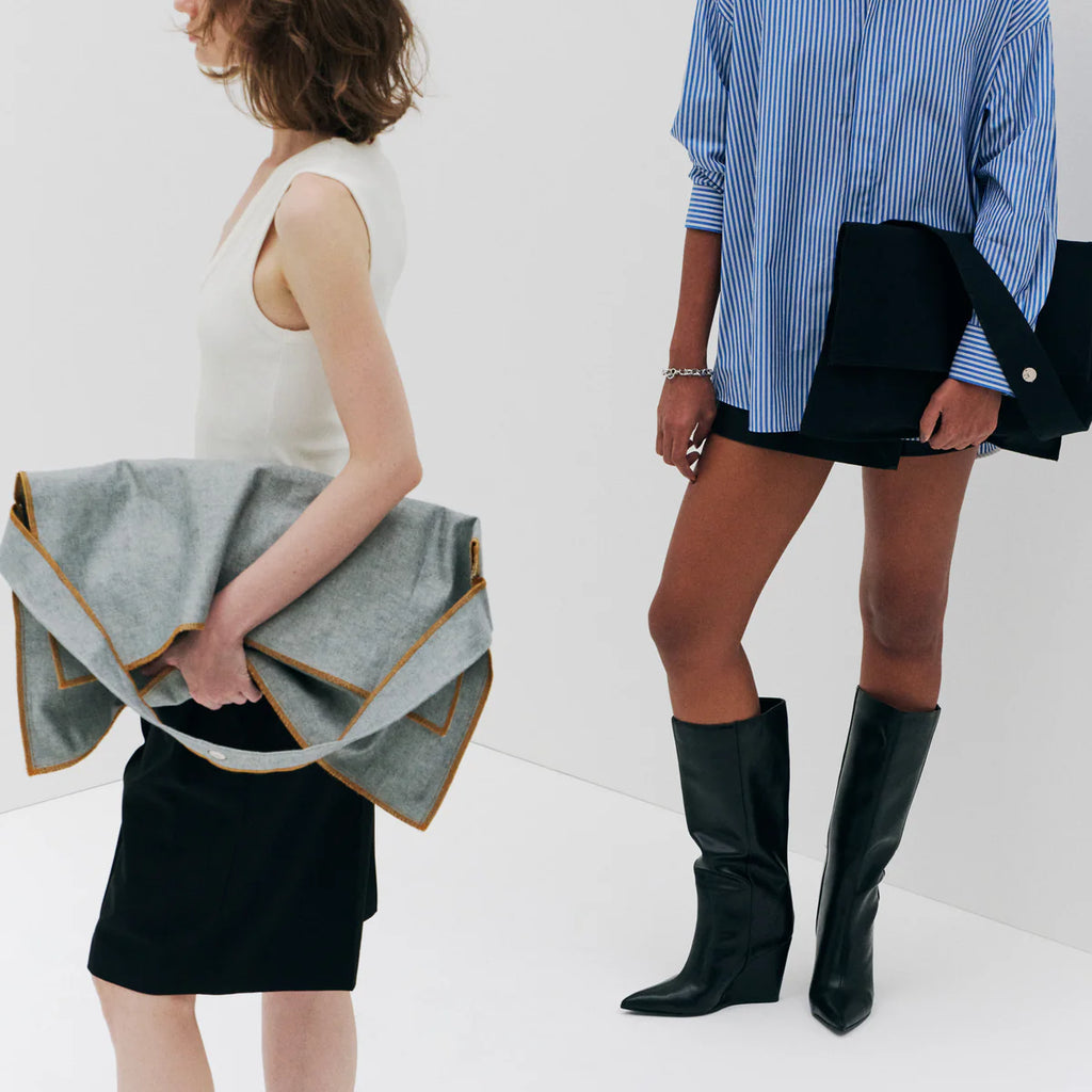ITTI (イッチ) / MARY FLAP INSIDEOUT SHOULDER - L HYOMA indigo
