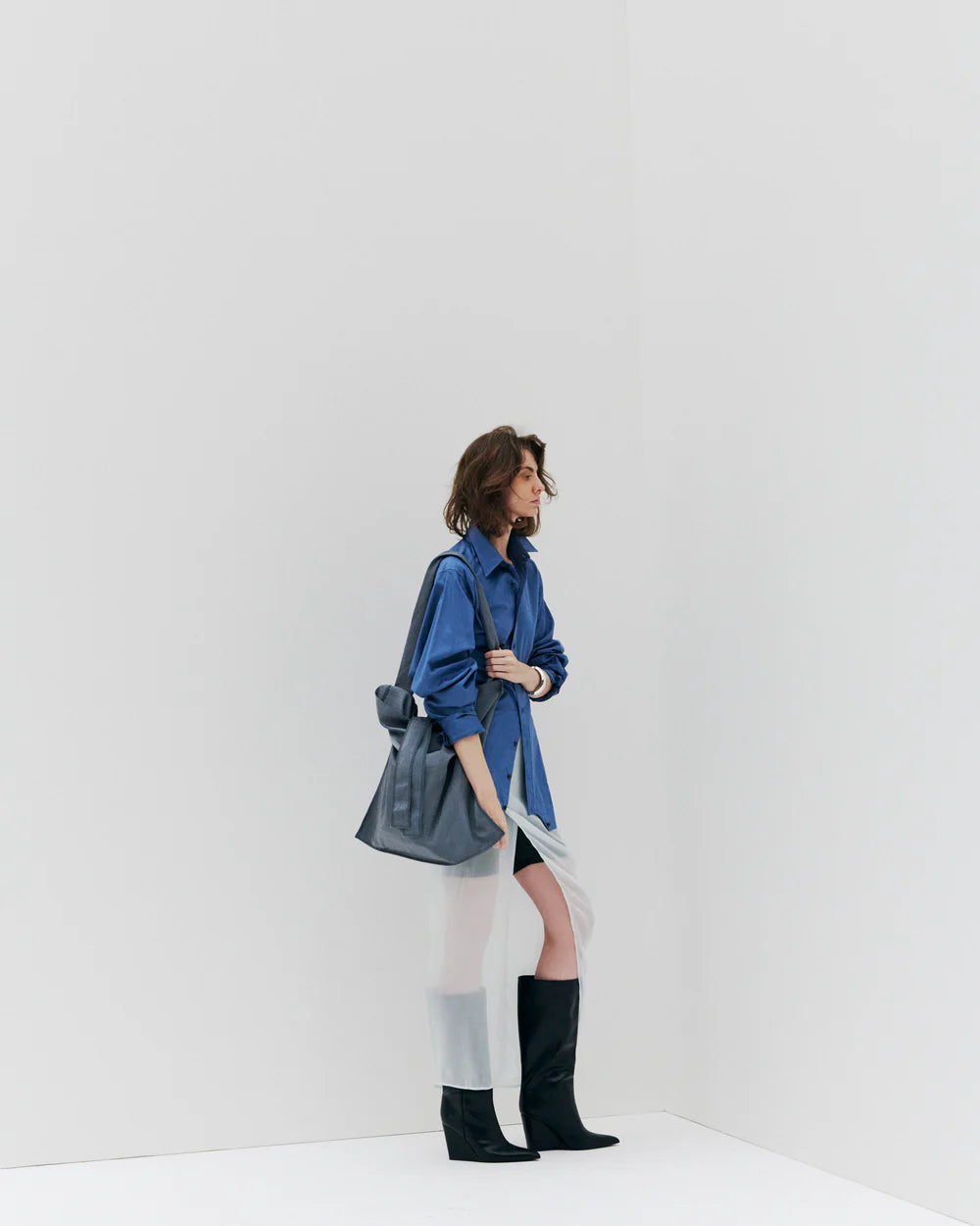 ITTI (イッチ) / MARY INSIDE OUT TOTE - L / CERATO BRIGHT - 25Q3 Gray