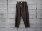 BISOWN ( ビソウン ) / WOOL COTTON BELTED PANTS KHAKI