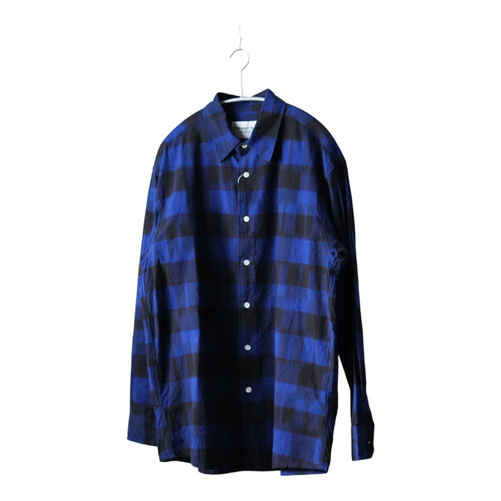 NOMA RHYTHM TEXTILE IKAT CHECK REGULAR COLLAR SHIRT
