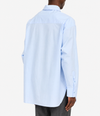 MM6 Maison Margiela ( エムエムシックス ) / Cotton poplin shirt with patched Light Blue