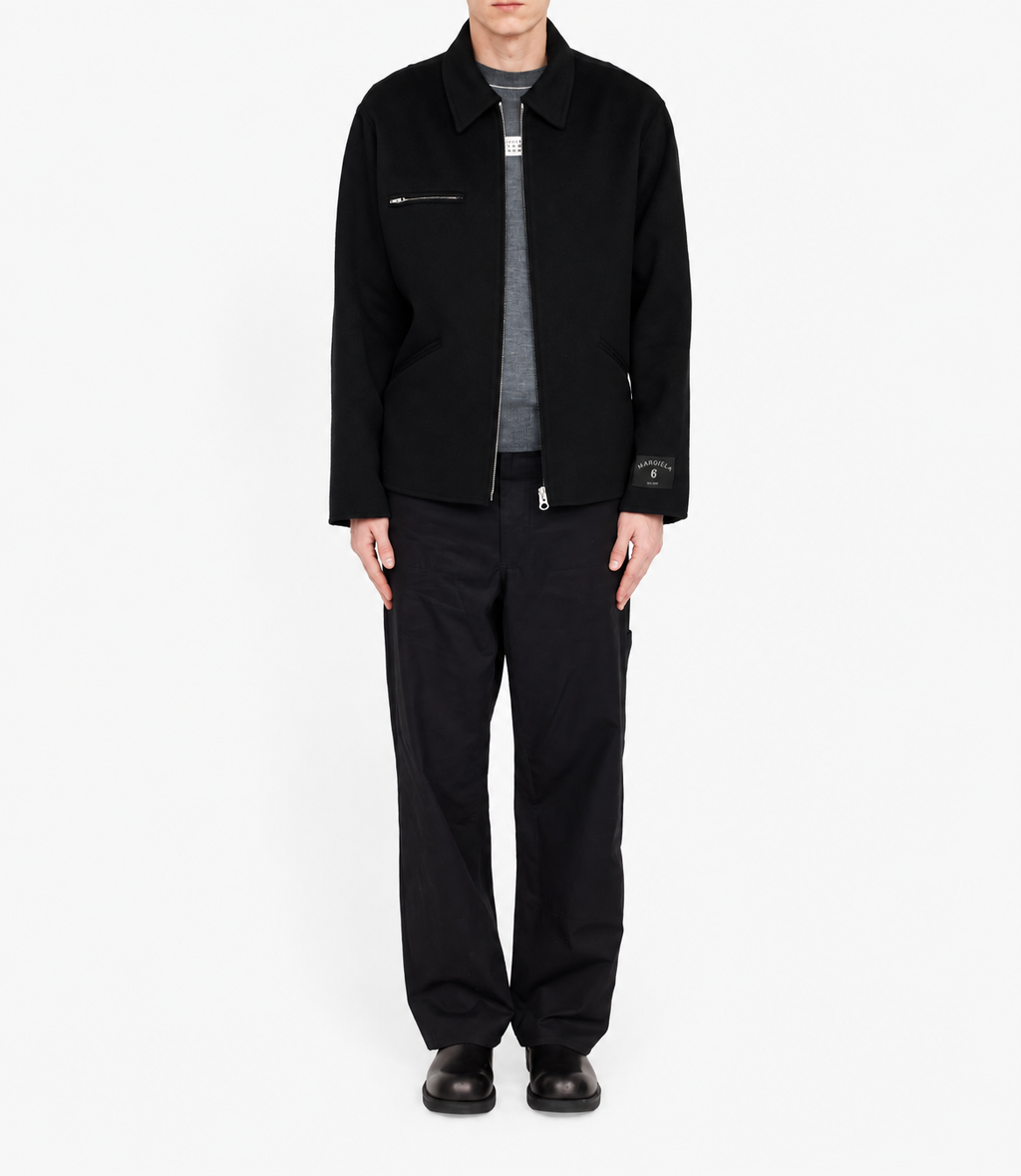 MM6 maison margiela ( エムエムシックス ) / Double Face Wool Zip Blouson Black
