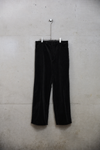 BISOWN ( ビソウン ) / MIXED-WALE CORDUROY NOTUCK SLACKS BLACK