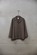 BISOWN ( ビソウン ) / BRITISH CLASSIC WOOL STITCH SHIRTS BROWN
