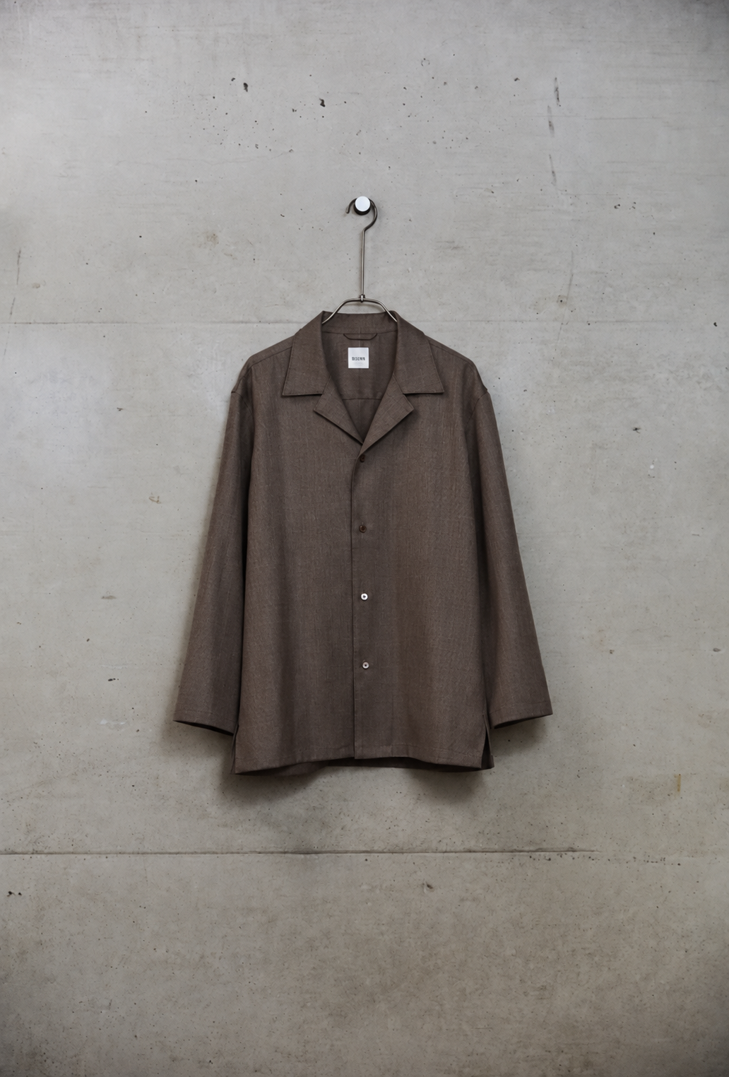 BISOWN ( ビソウン ) / BRITISH CLASSIC WOOL STITCH SHIRTS BROWN