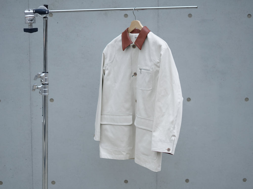 BISOWN (ビソウン) / COTTON GABA HUNTING JACKET CHALK
