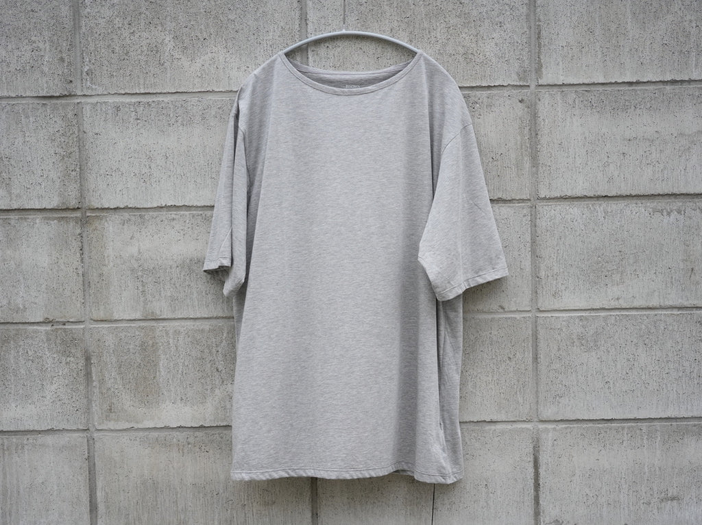 BISOWN (ビソウン) / 120/2 COTTON CREWNECK TEE TOP GRAY