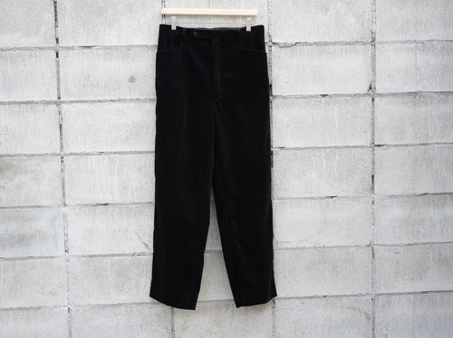 BISOWN ( ビソウン ) / MIXED-WALE CORDUROY NOTUCK SLACKS BLACK