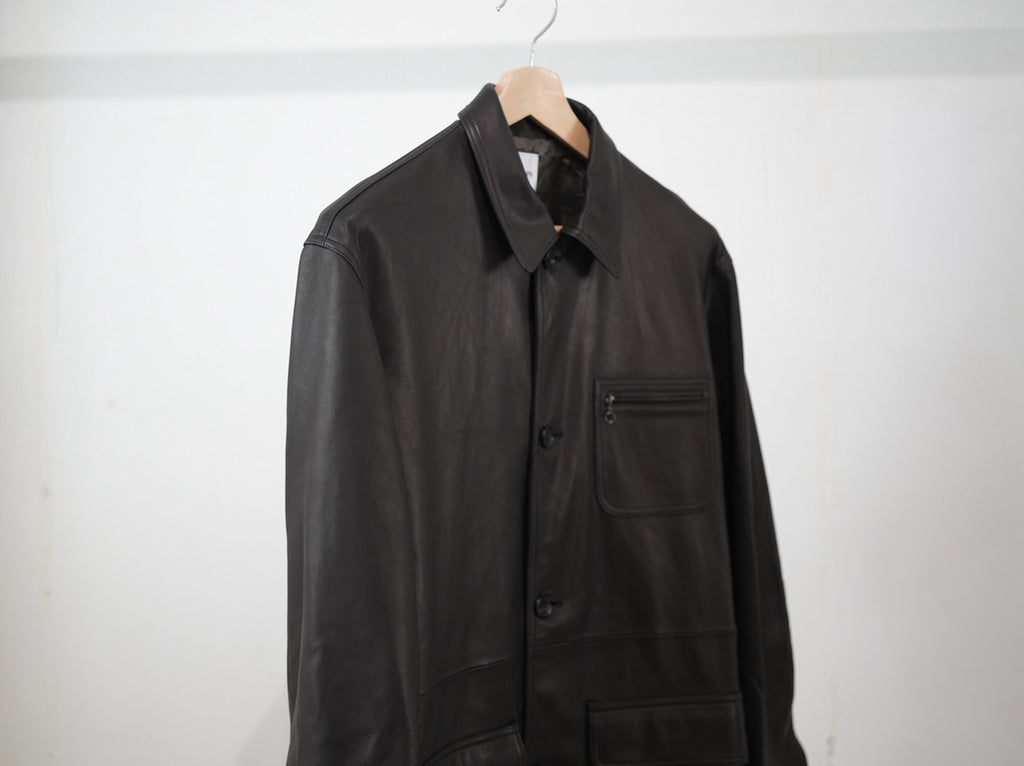 BISOWN ( ビソウン ) / LUMB LEATHER HUNTING JACKET BLACK