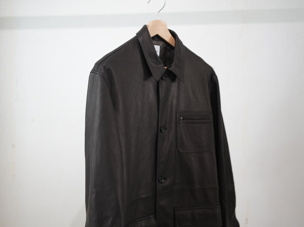 BISOWN ( ビソウン ) / LUMB LEATHER HUNTING JACKET BLACK