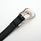 ITTI (イッチ) / Metal by The Letters SLIM WESTERN BELT STNB BLACK